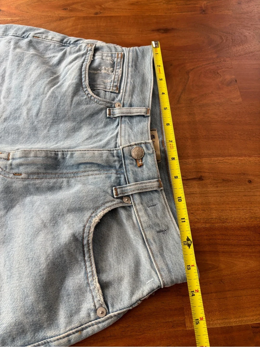 Madewell Baggy Denim Shorts Light Wash - Size 25